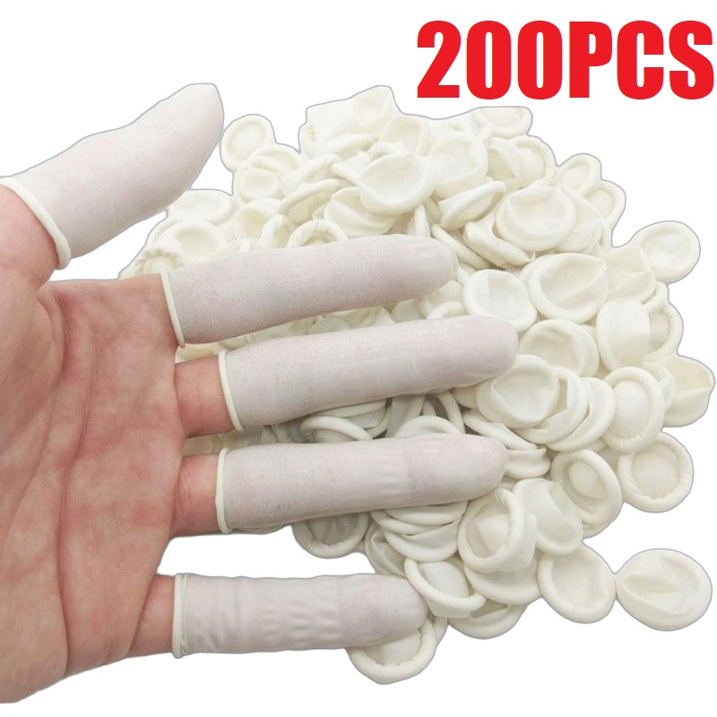 Latex Disposable Glove - 100/200 Pezzi Guanti Protettivi Monouso in
