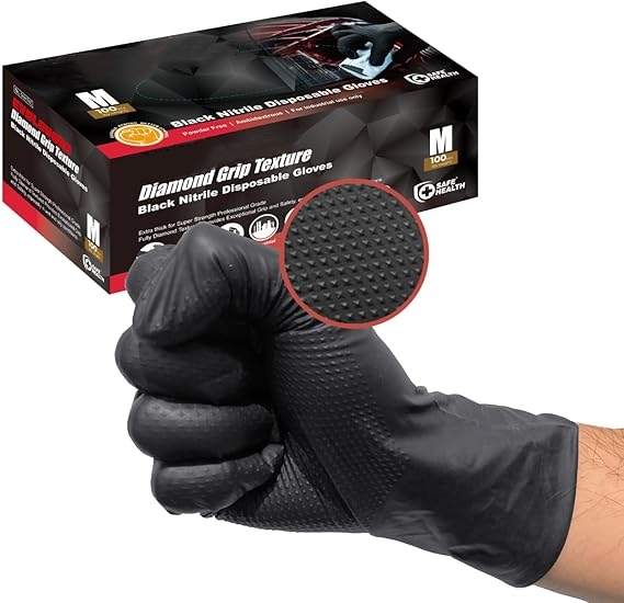 Nitrile Mechanic Glove - Guanti da meccanico monouso senza lattice