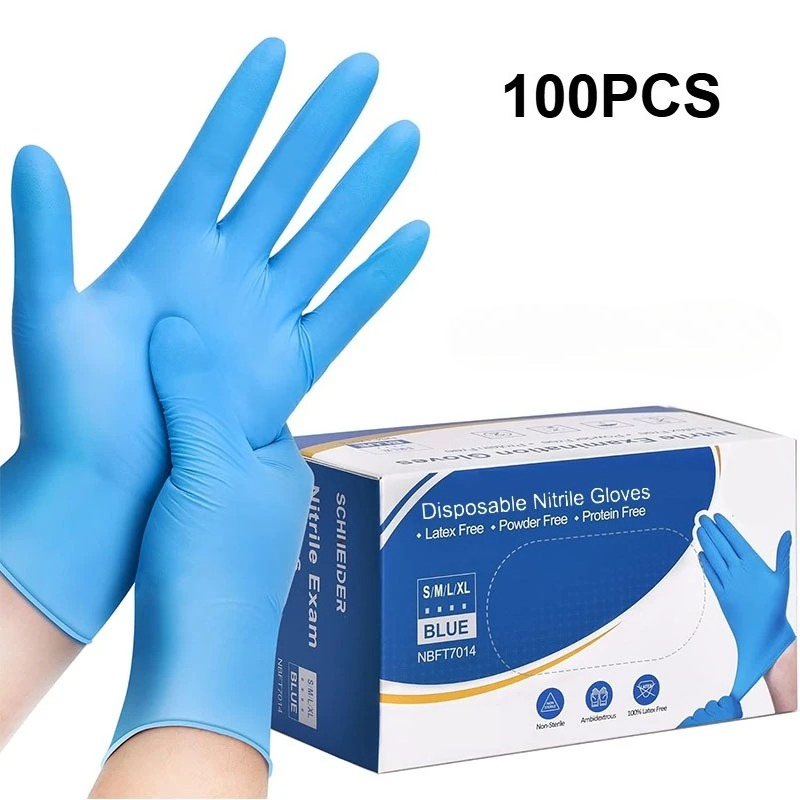 Latex Disposable Glove - 100 Pezzi Guanti Monouso in Nitrile