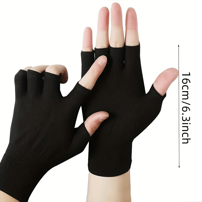 Guanti Neri in Maglia Senza Di - Fingerless Glove Knit recensione e prezzo