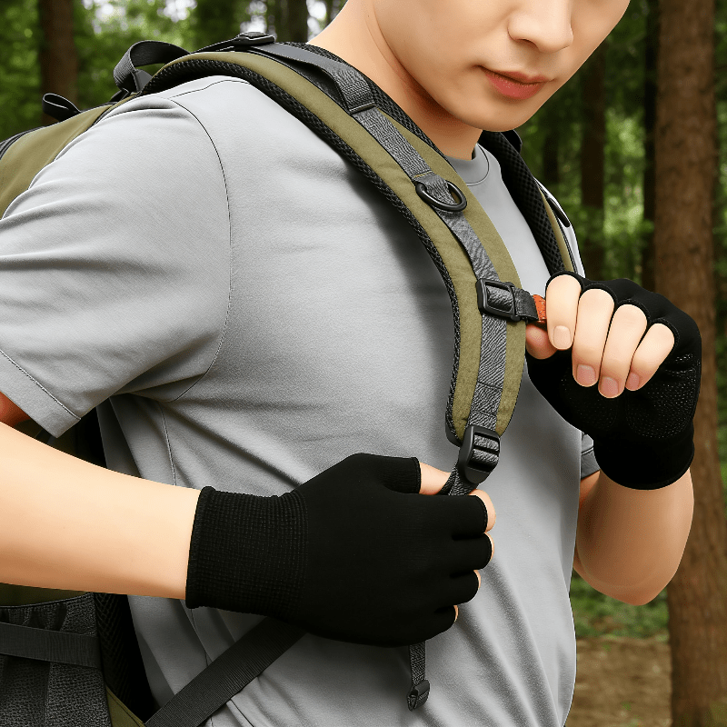 Guanti Neri in Maglia Senza Di - Fingerless Glove Knit recensione e prezzo