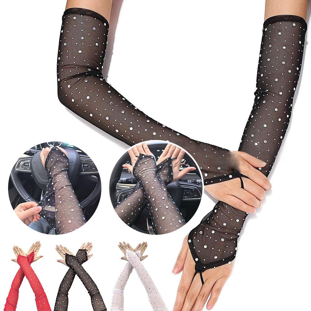 1 Paio di Guanti in Rete con S - Fingerless Glove Knit recensione e prezzo